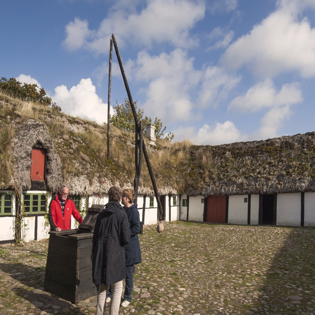 Der Museumshof auf Læsø hat ein imponierendes Tangdach.