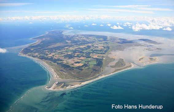 Læsø set fra luften - foto Hans Hunderup
